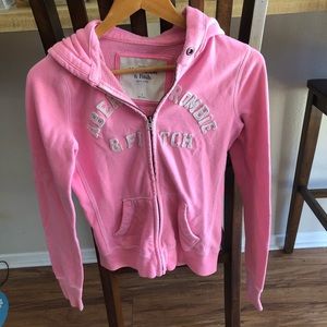 Abercrombie & Fitch Pink Hoodie Jacket Small
